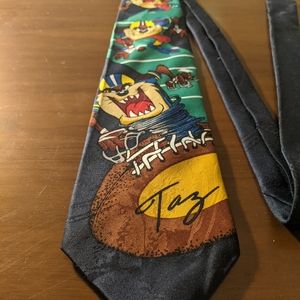 Looney tunes tie taz football tasmanian devil
